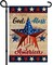Patriotic God Bless America 4th of July Garden Flag 12 x 18 Inch Vertical Double Sided Blue Red Star Independence Day Memorial Day Yard Outside Décor